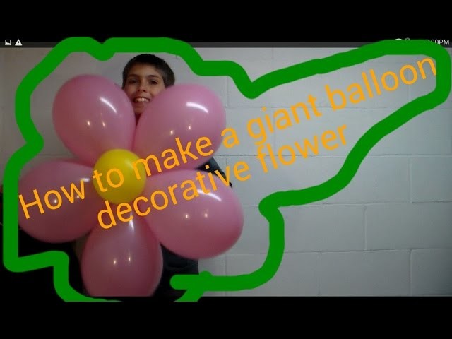 How to make a giant balloon decorative flower - Sid's Balloons -