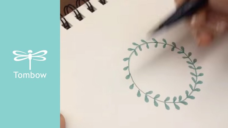 How to make a laurel wreath | Tombow Dual Brush Pens