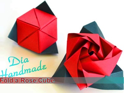 How to make a Modular Origami Rose Cube