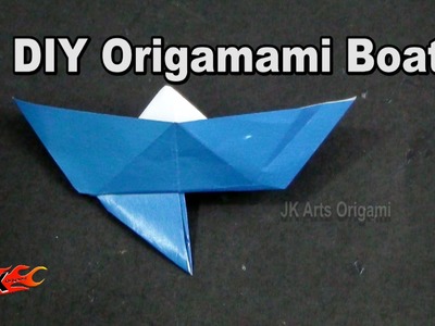 How to make a paper boat with an anchor |  Learn origami | JK Origami 006