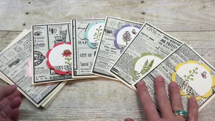 How to make a set of Flowering Fields Cards