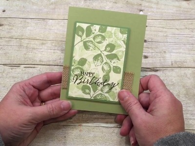 How to make a simple Masculine Card two ways
