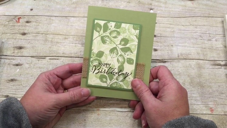 How to make a simple Masculine Card two ways