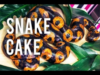 How to Make a SNAKE CAKE! Chocolate Chip Banana Cake with Coffee Buttercream! JUNGLE BOOK Giveaway!