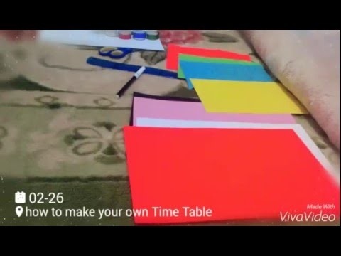 How to make a time table with natasha