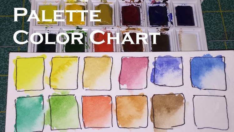 How To Make a Watercolour Palette Color Chart Watercolor