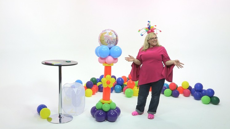 How To Make a Welcome Baby Balloon Pedestal