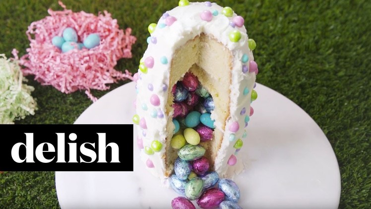 How To Make An Easter Surprise Cake | Delish + Country Living