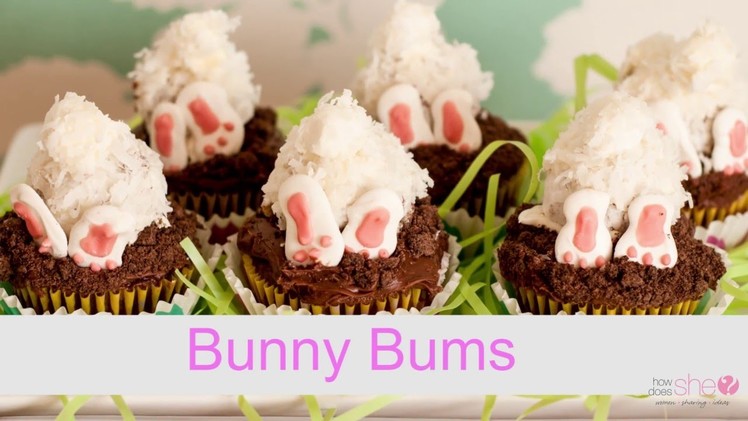 How to Make Bunny Bum Cupcakes