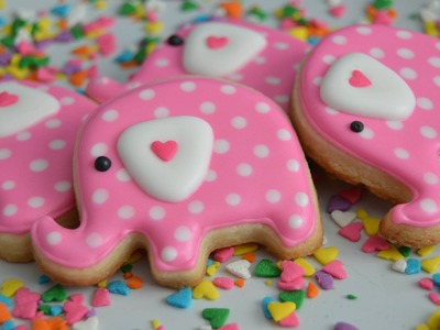 How to make Elephant Cookies for a Birthday or Baby shower!