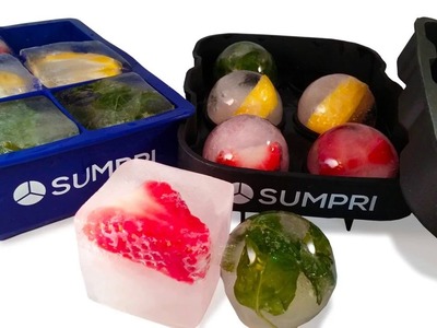 How to make Ice Balls with Fruits?  SUMPRI Ice Molds -Best Ice Ball Maker
