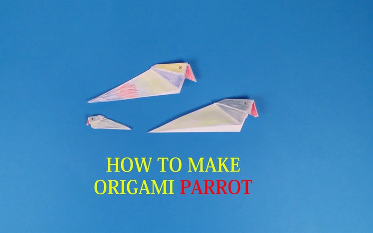 How to make origami Parrot