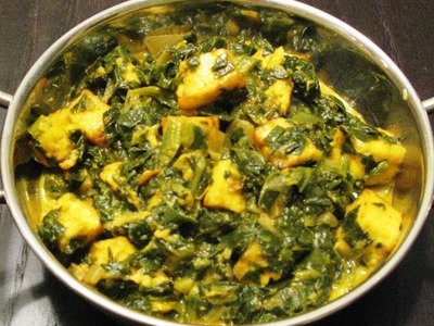 How to make saag paneer recipe in hindi subtitle