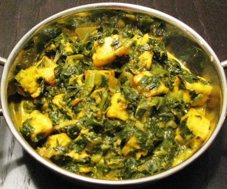 How to make saag paneer recipe in hindi subtitle