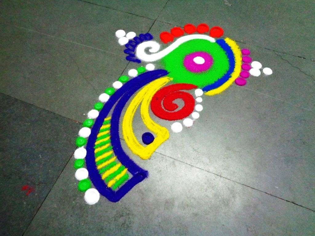 how-to-make-small-easy-fancy-beautiful-rangoli-design