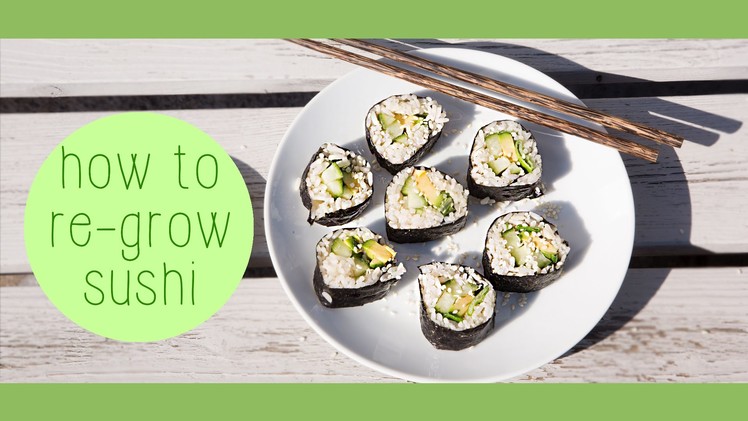 How to Re-Grow Sushi & Planting Seeds. EPISODE #2. GREEN&HUNGRY