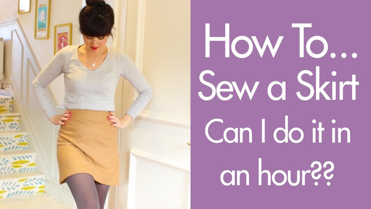 How to sew a skirt - can I do it in an hour??