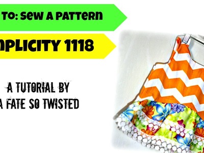 How To: Sew Simplicity 1118