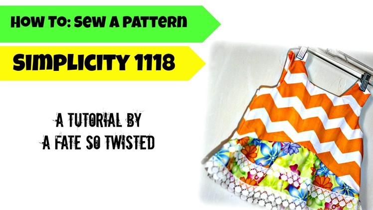 How To: Sew Simplicity 1118