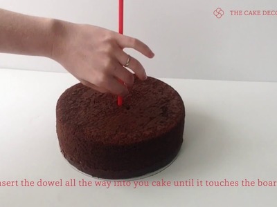 How to use Poly Dowels - Dowelling a Tiered Cake