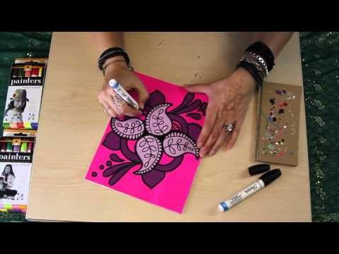 Learn How To Draw and Paint Paisley Mandalas w. Online Workshop For Artists