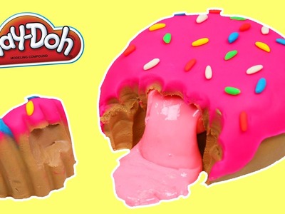 Play Doh Jelly SLIME Sprinkle Donut DIY Fun & Easy How to make Jelly Filled Play Dough Dessert!