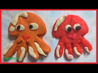 PLAY DOH Octopus. How To Make Playdough Octopus | Play Doh Animal