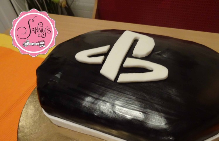 Playstation-Logo-Torte.cake. how to make by Sanny´s eSport Torten