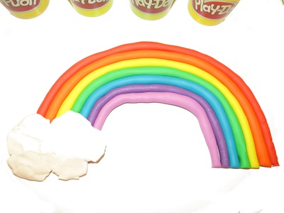 RAINBOW Play Doh How to Make and learn colours of a Rainbow Play Doh Easy ♥