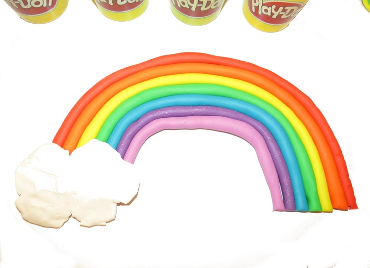 RAINBOW Play Doh How to Make and learn colours of a Rainbow Play Doh Easy ♥