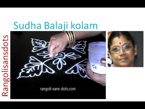 Rangoli making ideas - How to create a kolam design | Sudha Balaji