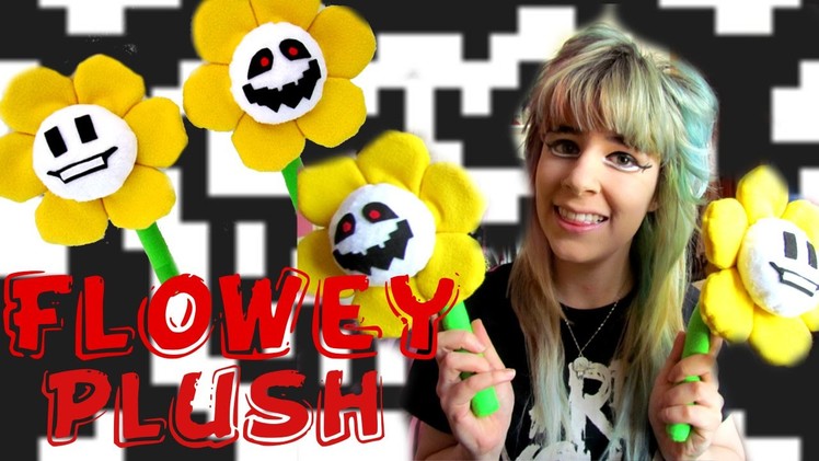 SIMPLE PLUSH TUTORIAL: It's kill or be killed! How to make Undertale FLOWEY plush- Cloctor Creations