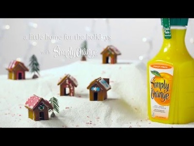 Simply Orange® | How To Make Mini Gingerbread Houses