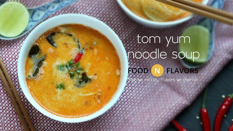 Tom Yum noodle soup| how to make| fnf recipe 18