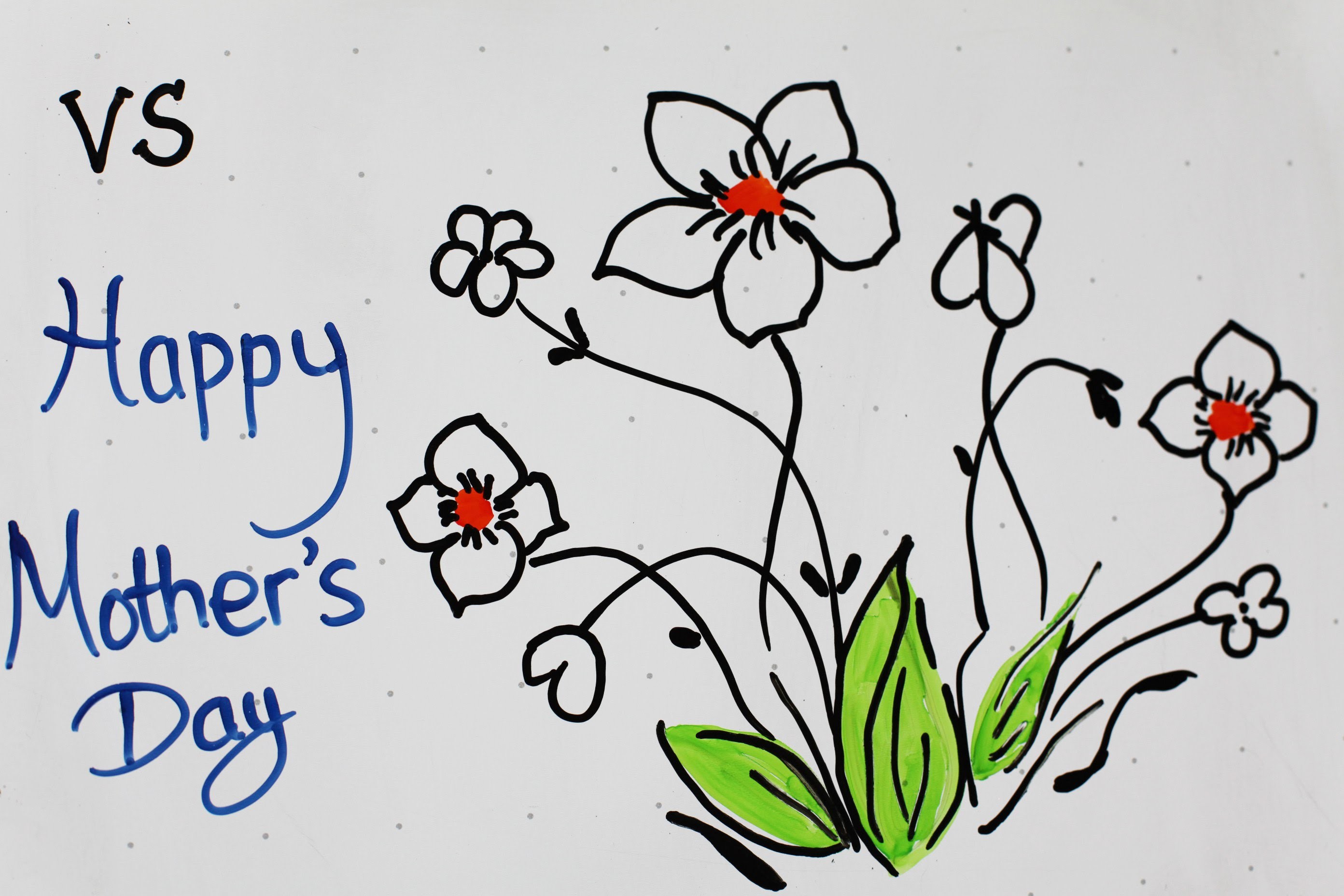 25:,Kids,Tutorial,How,to,Draw,a,Flower,(D),for,MOM,Happy,Mothers,Day,Vivi,S...