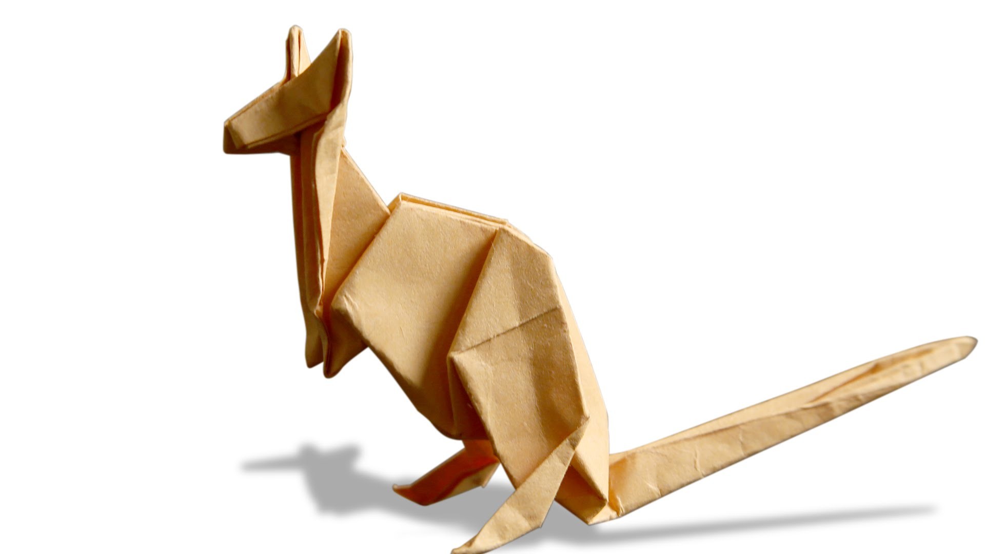 3D Origami Kangaroo, DIY, Learn Origami, How To Make Easy Origami Kangaroo