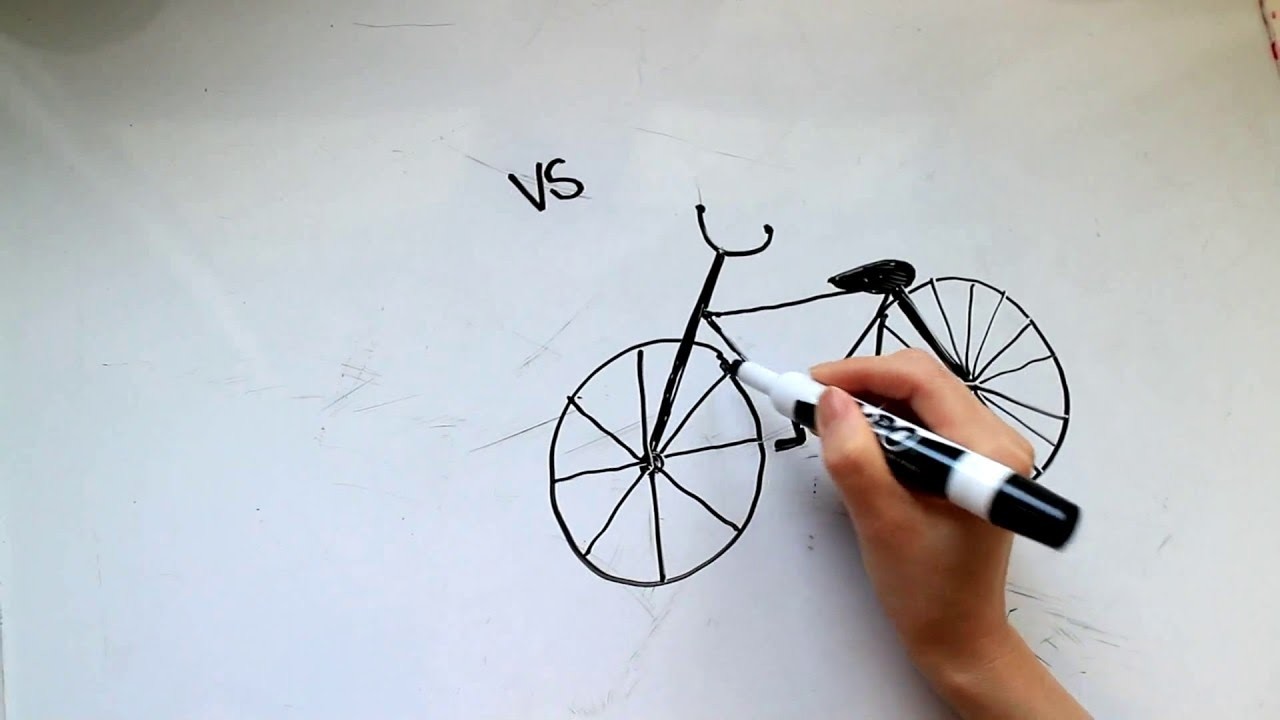 4: Kids' Tutorial -  How to Draw a Bicycle or Bike in 3 Minutes - Simple, Easy & Fun | Vivi Santoso