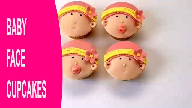 Baby shower cakes: How to make baby face cupcakes by Busi Christian-Iwuagwu