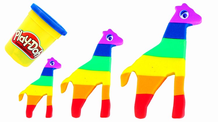 DIY Modelling Clay How To Make Rainbow Giraffe Play Doh Super Fun and Creative For Kids Play