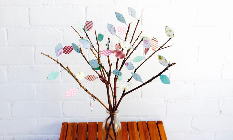 Easy craft: How to make a scrap paper tree