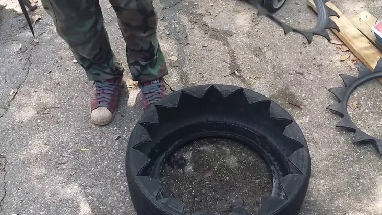 GARDENING CROSSFIT HOW TO MAKE A TIRE PLANTER