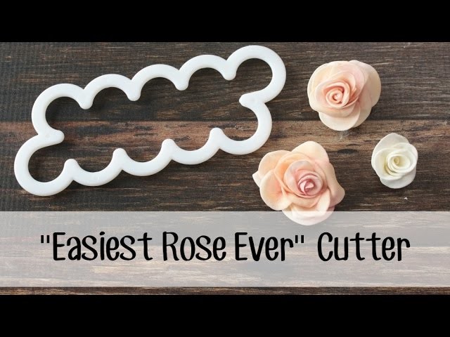 How *I* use the "Easiest Rose Ever" cutter to make a fondant rose