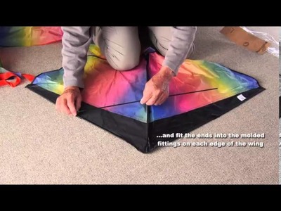 How to assemble aGreatLife Rainbow Kite for kids (old version)