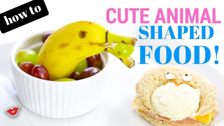 How To: Cute Animal Shaped Food | Food Art | Alison from Millennial Moms