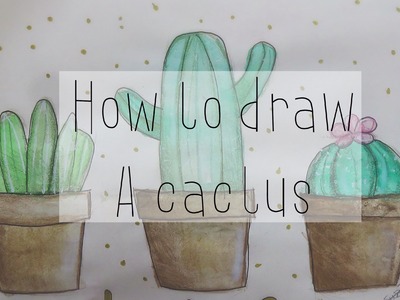 How to draw a cactus tumblr |Drawicorn
