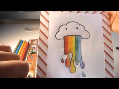 How to draw a cute rainbow cloud!
