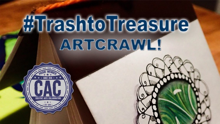 How to Draw a Doodle Gem Tutorial  Trash to Treasure Art Crawl