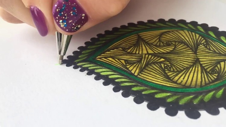 How to draw a perfect Zendoodle leaf