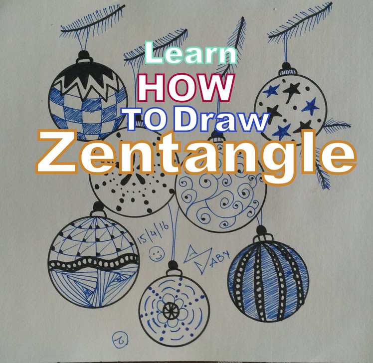How To Draw Complex Zentangle Art Design For Beginners, Easy Tutorial Doodle Drawing Step By Step