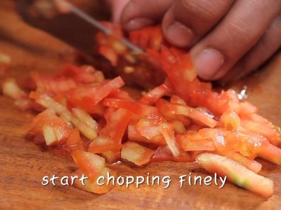 How To Finely Chop A Tomato | Sanjeev Kapoor Khazana